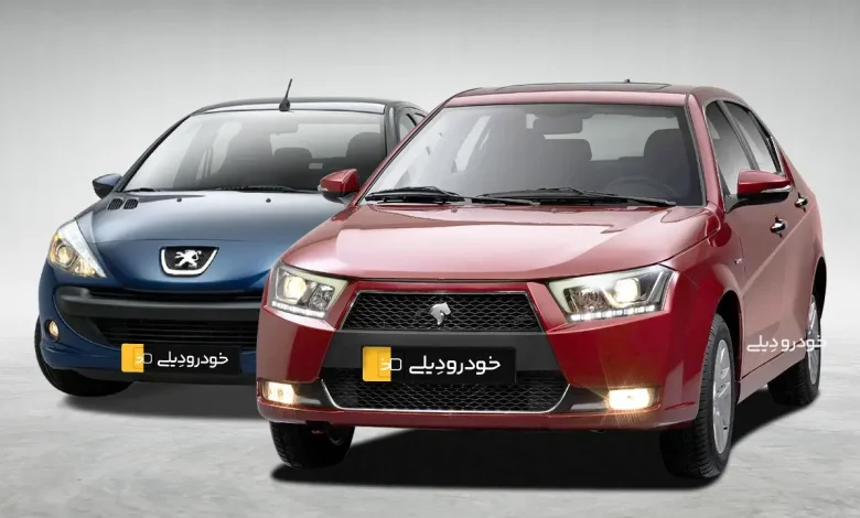 عکس دنا پلاس در کنار پژو ۲۰۷